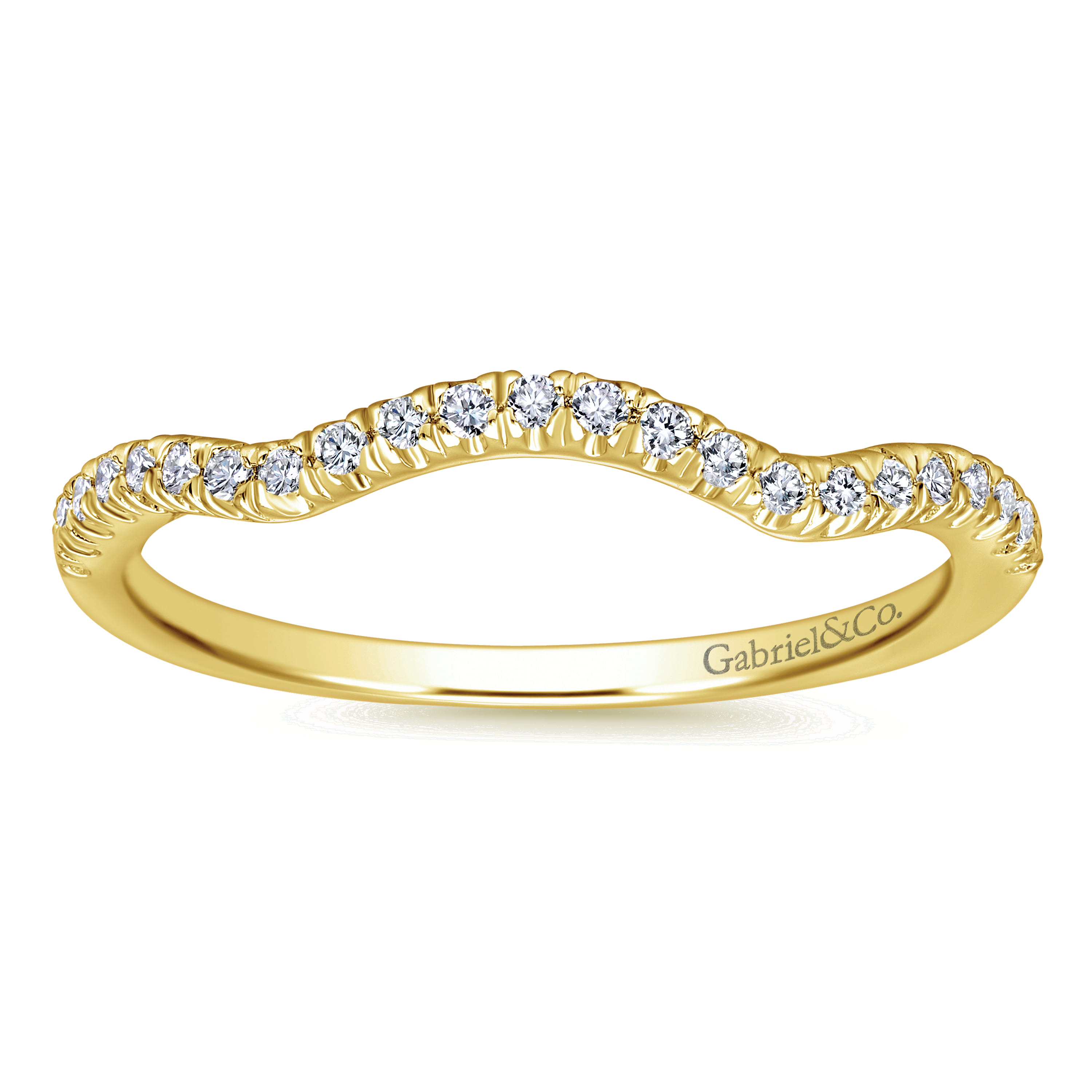 14K Yellow Gold Matching Wedding Band - 0.15 ct - Shot 5