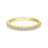 14K Yellow Gold Matching Wedding Band - 0.22 ct
