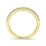 14K Yellow Gold Matching Wedding Band - 0.22 ct