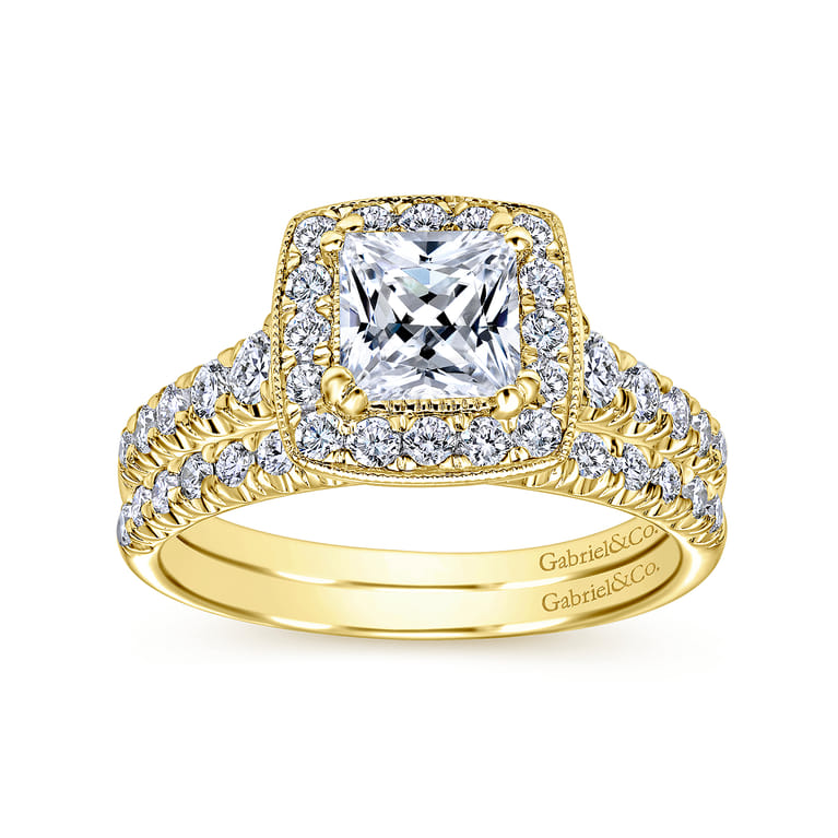14K Yellow Gold Matching Wedding Band - 0.22 ct - Shot 4