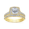14K Yellow Gold Matching Wedding Band - 0.22 ct