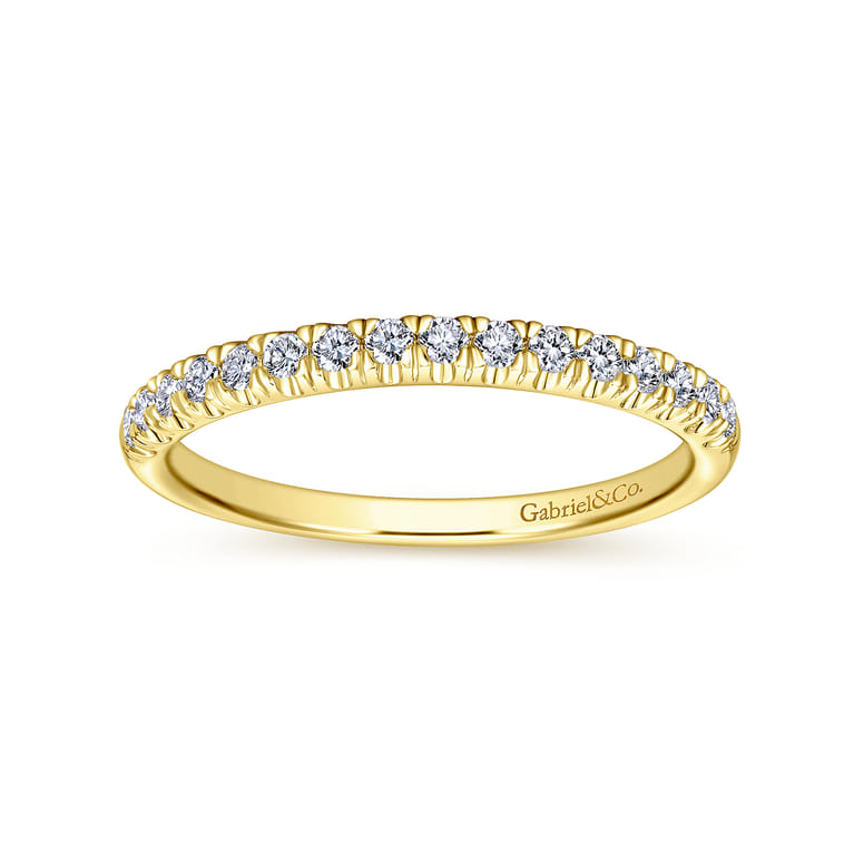 14K Yellow Gold Matching Wedding Band - 0.22 ct - Shot 5