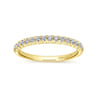 14K Yellow Gold Matching Wedding Band - 0.22 ct