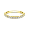 14K Yellow Gold Matching Wedding Band - 0.25 ct