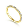 14K Yellow Gold Matching Wedding Band - 0.25 ct