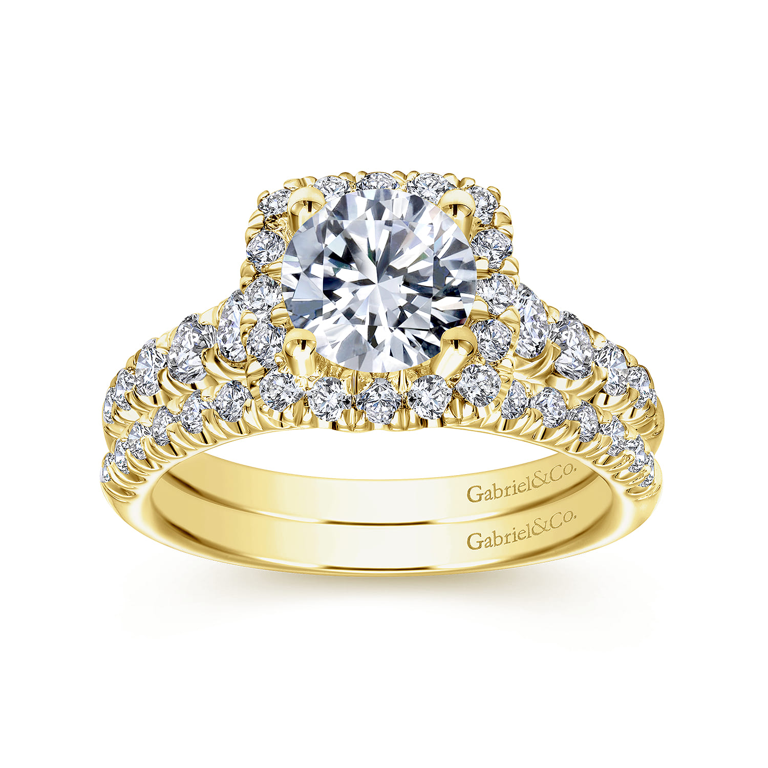 14K Yellow Gold Matching Wedding Band - 0.25 ct - Shot 4