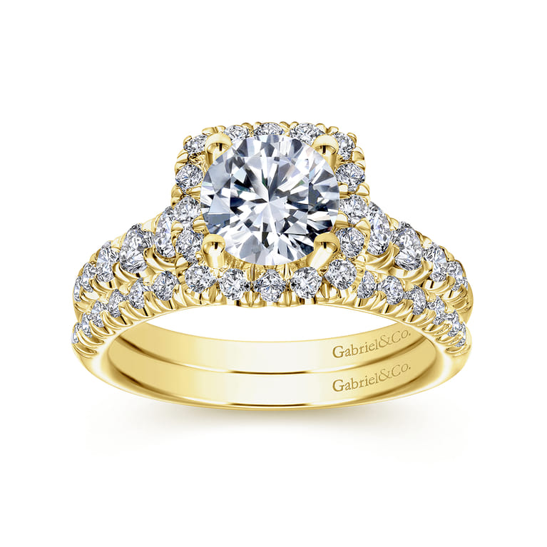 14K Yellow Gold Matching Wedding Band - 0.25 ct - Shot 4