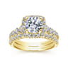 14K Yellow Gold Matching Wedding Band - 0.25 ct