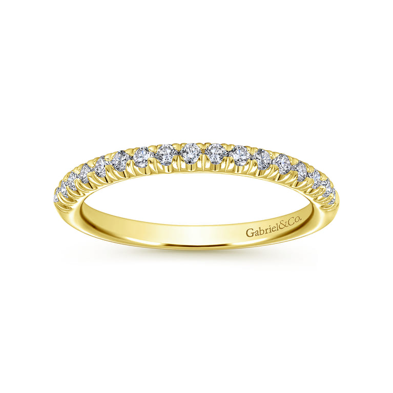 14K Yellow Gold Matching Wedding Band - 0.25 ct - Shot 5