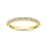 14K Yellow Gold Matching Wedding Band - 0.25 ct