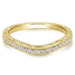 14K Yellow Gold Matching Wedding Band
