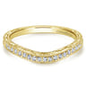 14K Yellow Gold Matching Wedding Band - 0.12 ct