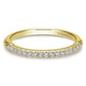14K Yellow Gold Matching Wedding Band - 0.12 ct