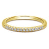 14K Yellow Gold Matching Wedding Band - 0.1 ct