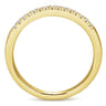 14K Yellow Gold Matching Wedding Band - 0.1 ct
