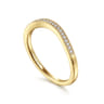 14K Yellow Gold Matching Wedding Band - 0.05 ct