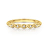 14K Yellow Gold Matching Wedding Band - 0.04 ct