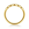 14K Yellow Gold Matching Wedding Band - 0.04 ct