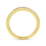 14K Yellow Gold Matching Wedding Band - 0.05 ct