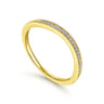 14K Yellow Gold Matching Wedding Band - 0.05 ct