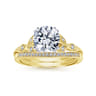 14K Yellow Gold Matching Wedding Band - 0.05 ct