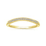 14K Yellow Gold Matching Wedding Band - 0.05 ct