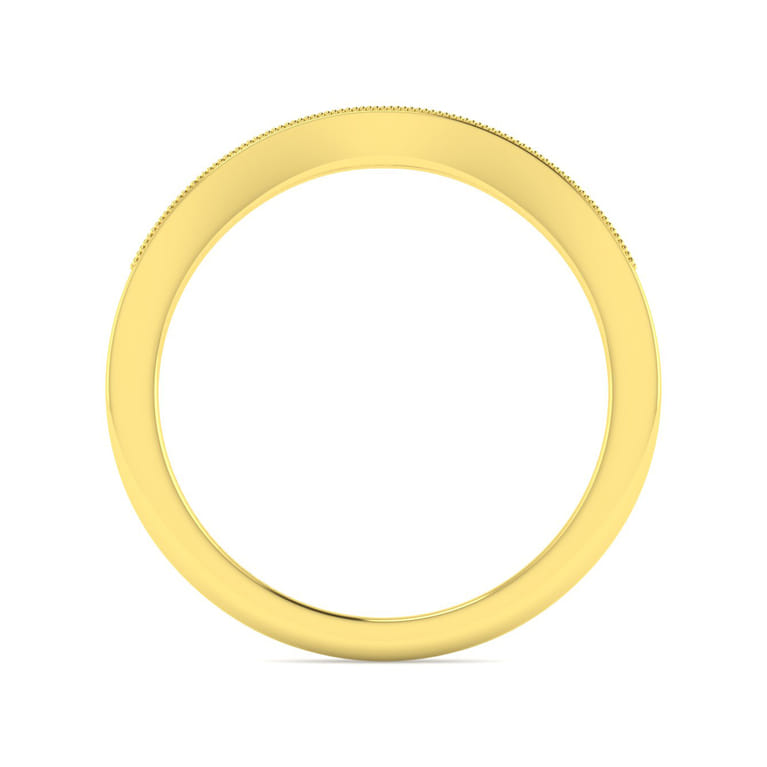 14K Yellow Gold Matching Wedding Band - 0.1 ct - Shot 2