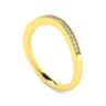 14K Yellow Gold Matching Wedding Band - 0.1 ct