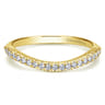 14K Yellow Gold Matching Wedding Band - 0.15 ct