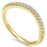 14K Yellow Gold Matching Wedding Band - 0.15 ct