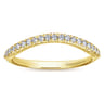 14K Yellow Gold Matching Wedding Band - 0.15 ct