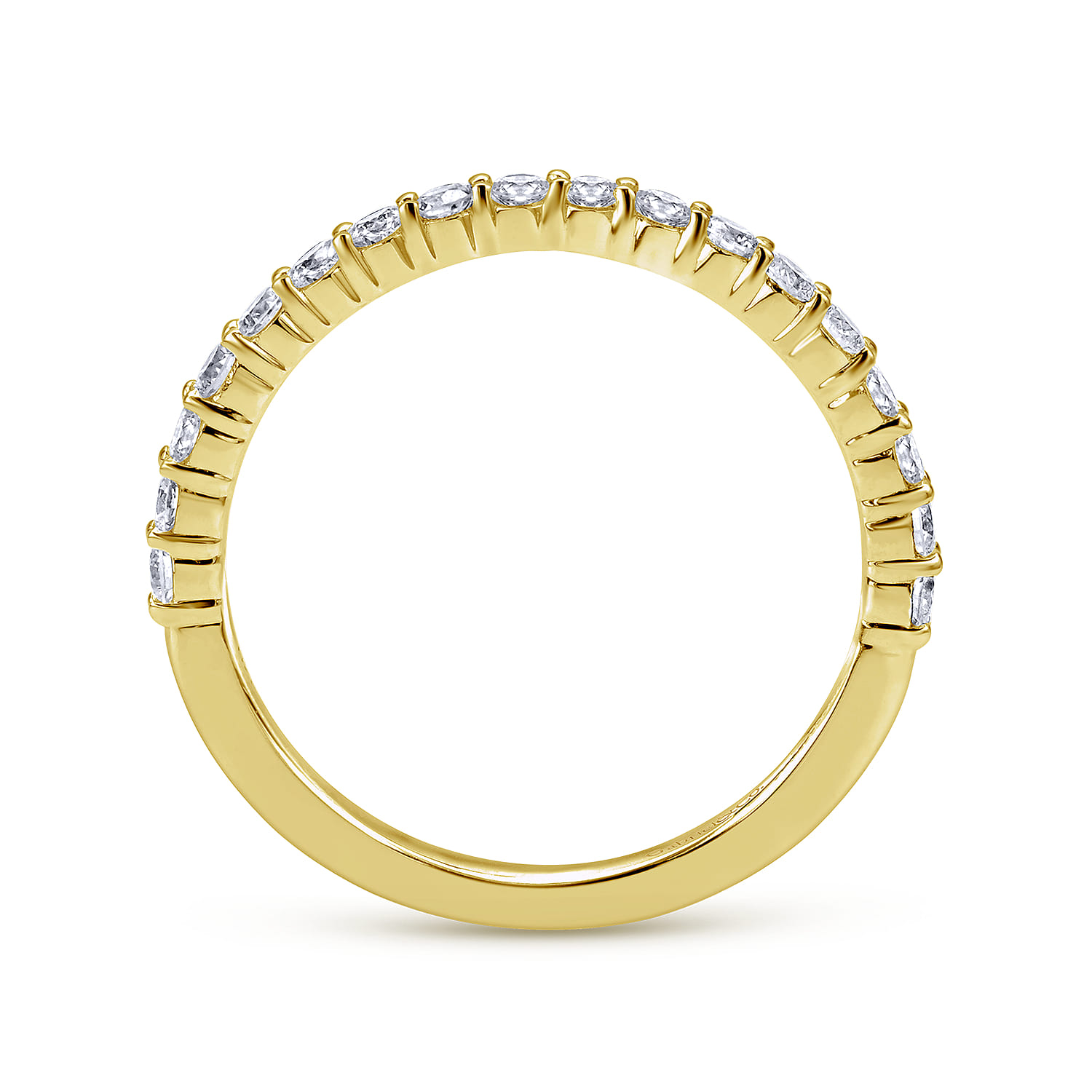 14K Yellow Gold Matching Wedding Band - 0.42 ct - Shot 2