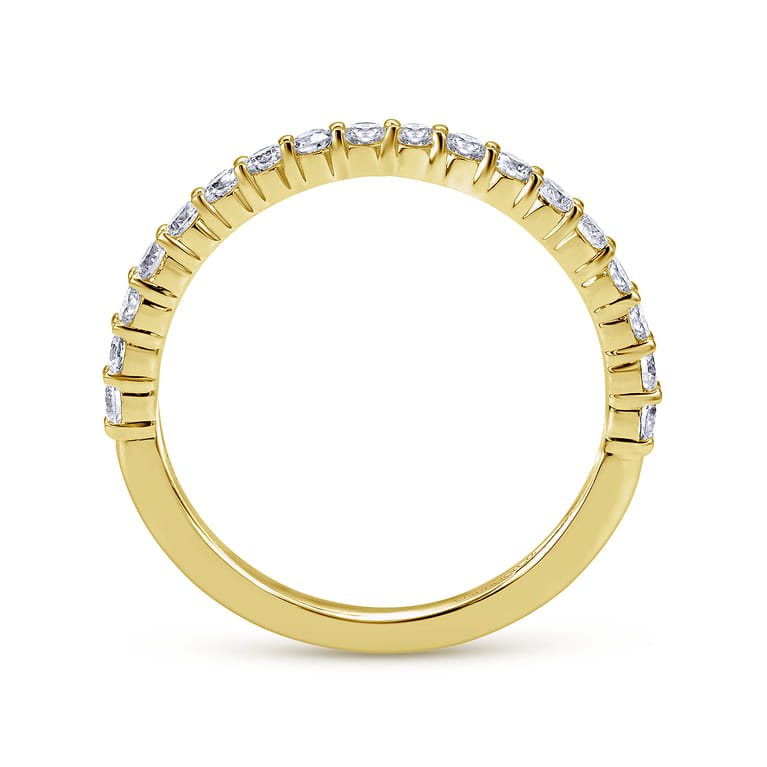 14K Yellow Gold Matching Wedding Band - 0.42 ct - Shot 2