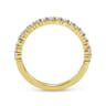14K Yellow Gold Matching Wedding Band - 0.42 ct