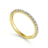14K Yellow Gold Matching Wedding Band - 0.42 ct