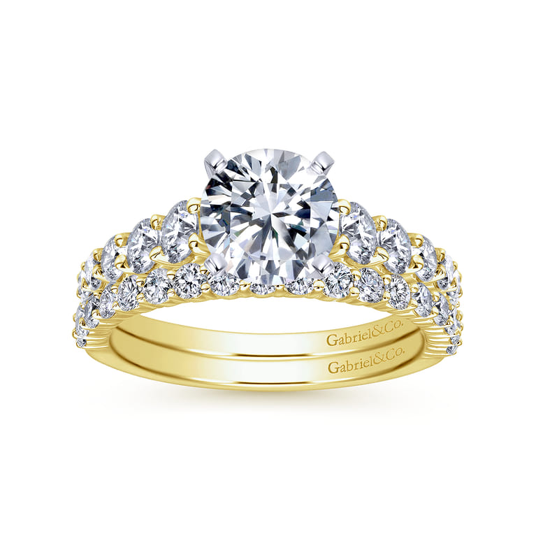 14K Yellow Gold Matching Wedding Band - 0.42 ct - Shot 4