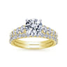 14K Yellow Gold Matching Wedding Band - 0.42 ct