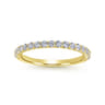 14K Yellow Gold Matching Wedding Band - 0.42 ct