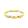 14K Yellow Gold Matching Wedding Band - 0.03 ct