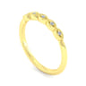 14K Yellow Gold Matching Wedding Band - 0.03 ct