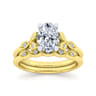 14K Yellow Gold Matching Wedding Band - 0.03 ct