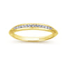 14K Yellow Gold Matching Wedding Band - 0.12 ct