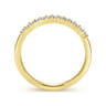 14K Yellow Gold Matching Wedding Band - 0.15 ct