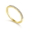 14K Yellow Gold Matching Wedding Band - 0.15 ct