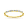 14K Yellow Gold Matching Wedding Band - 0.15 ct