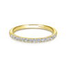 14K Yellow Gold Matching Wedding Band - 0.19 ct