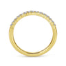 14K Yellow Gold Matching Wedding Band - 0.19 ct