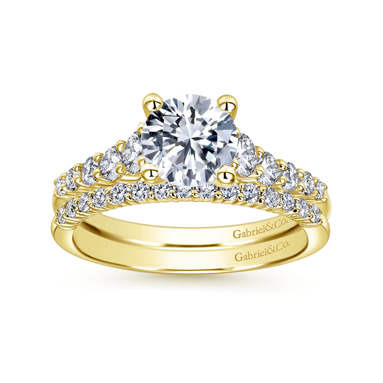 14K Yellow Gold Matching Wedding Band - 0.19 ct - Shot 4