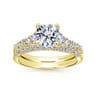 14K Yellow Gold Matching Wedding Band - 0.19 ct