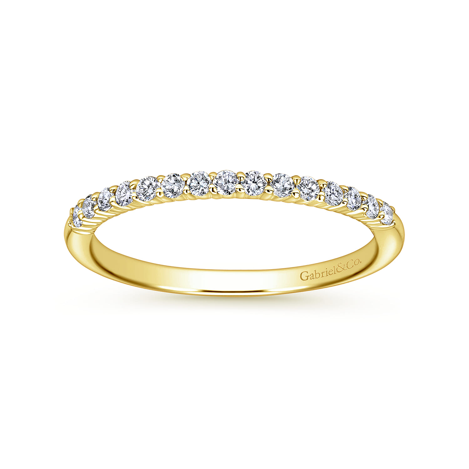 14K Yellow Gold Matching Wedding Band - 0.19 ct - Shot 5